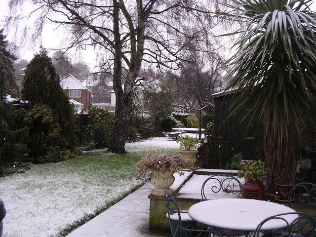 Snow scene at Hythe