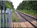 Pedestrian railway crossing at Rainford Junction