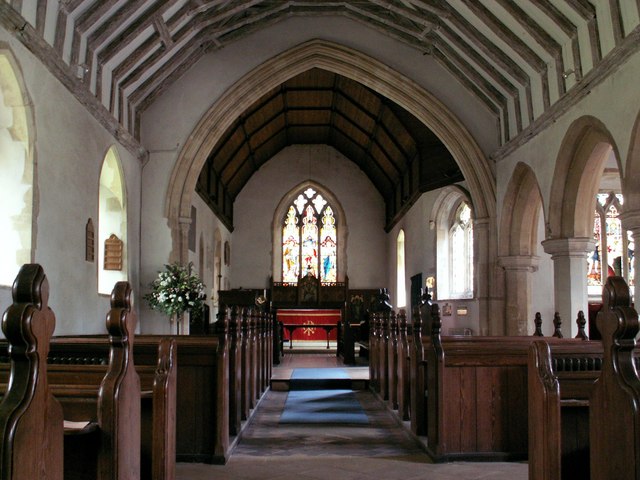 The interior of St. Mary's church at... © Robert Edwards cc-by-sa/2.0 ...