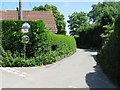 Lane towards Sunnyhill Farm and The Minnis