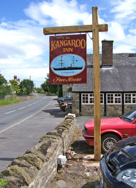 The Kangaroo Inn pub sign