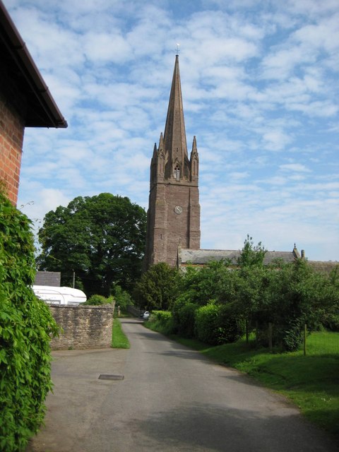 The tallest spire in Herefordshire