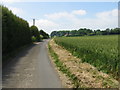 View across fields to Great Everden Farm