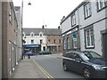 The junction of Stryd Cae/Field Street and the High Street