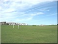 Recreation ground on cliff-top fields below Maes Awelon Estate