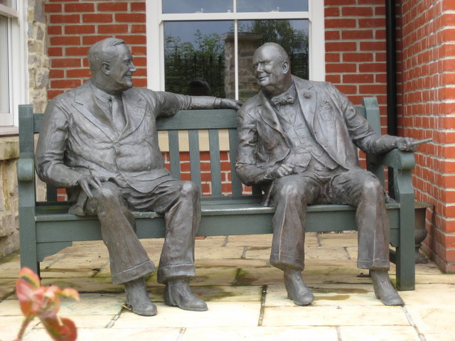 Roosevelt and Churchill in conversation