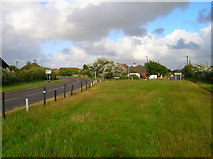 TQ9618 : Old and New Lydd Road by Simon Carey
