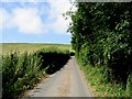 Looking N along Church Hill towards Old Hawkinge