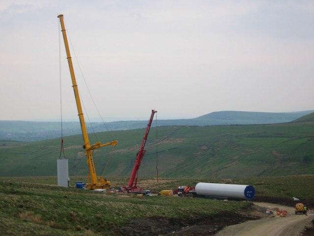 Turbine Tower No 26 Under Construction in May 2008