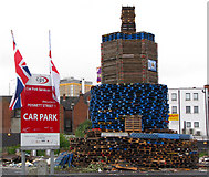J3373 : Car park bonfire, Belfast by Rossographer