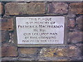 Plaque Commemorating A Lollipop Man