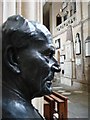 Bronze profile, Bristol cathedral