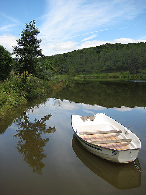 Little boat  on a summer's day