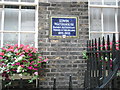 Blue plaque in Frederick Place