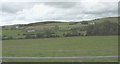 View across fields to the derelict Hafod-y-myn farmhouse