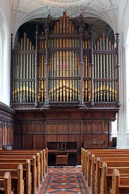 4 органа. Gothic St. Mary Aldermary London.