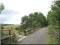 View south along the Lon Eifion cycleway