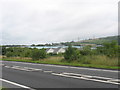 The Penygroes Industrial Estate viewed across the A 487