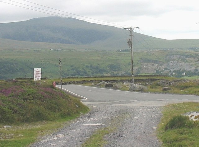The entrance to the Cilgwyn Quarry Landfill Site