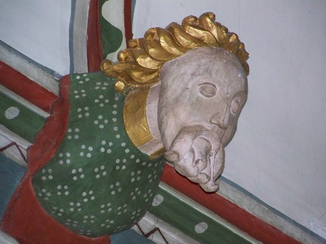 Masked boss, St George's Church