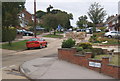 Radcliffe Drive continues rising beyond Clifton Way junction