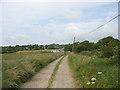 View back along the track towards Ty