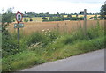 Byway junction west of Mendlesham Green