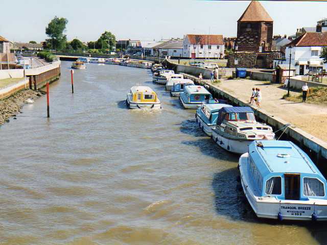 Boats on the river Bure