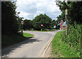 The Street meets the A1067 (Norwich Road)