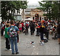 A juggler entertains the crowds in Covent Garden