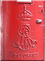 TQ2685 : Edward VII postbox, Fitzjohn's Avenue, NW3 - royal cipher by Mike Quinn