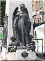 Statue on the base of the memorial to Edward VII, Whitechapel Road, E1