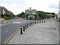 Roundabout on junction of Folkestone Road and Elms Vale Road