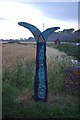TR3457 : National Cycle Network sign, Guilford Road near Sandwich by Ian Capper