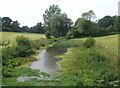 Little valley with pool seen from Waldringfield Road