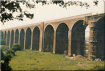 SJ9093 : Reddish Vale Viaduct by Slbs