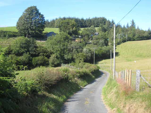 Lane from Pontrobert to Llanfihangel-yng-Ngwynfa