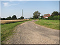 Private road to Manor Farm