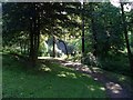 Woodland path by Duntocher Burn