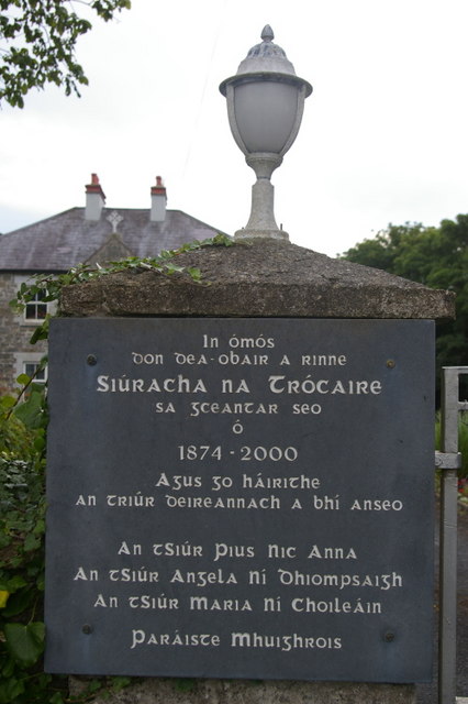 Sign at former nunnery