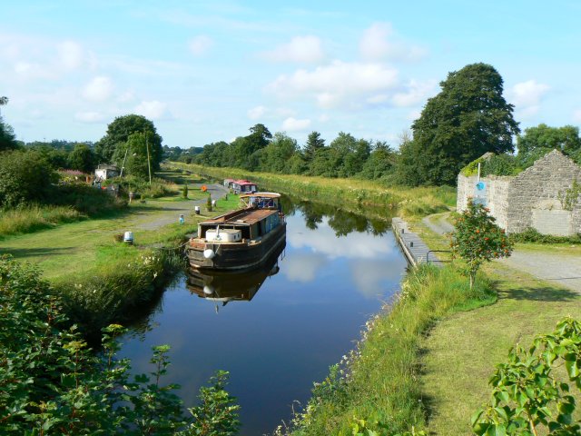 Narrowboats on the canal
