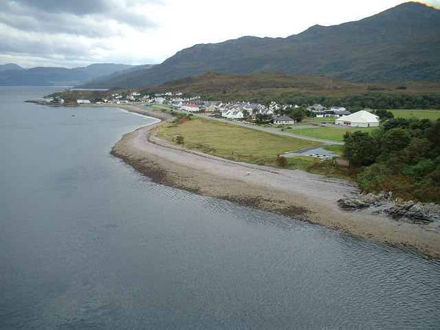 Village of Kyleakin from Skye bridge.