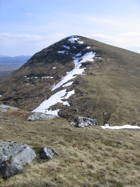Sgòr Gaibhre from the slopes of Sgòr Choinnich