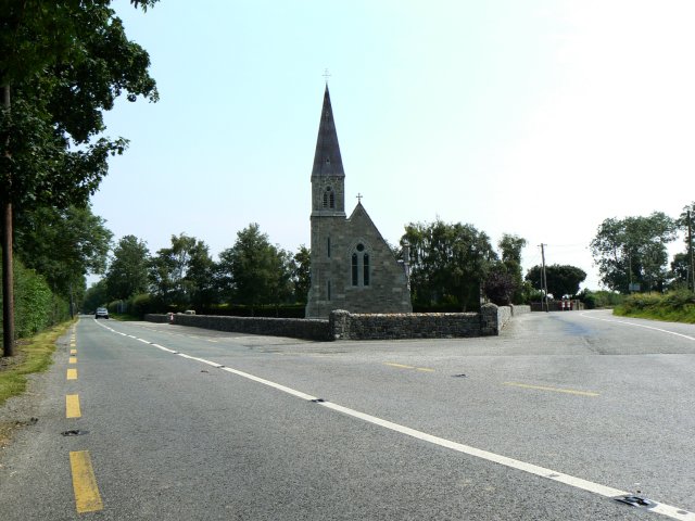 Church at the road fork