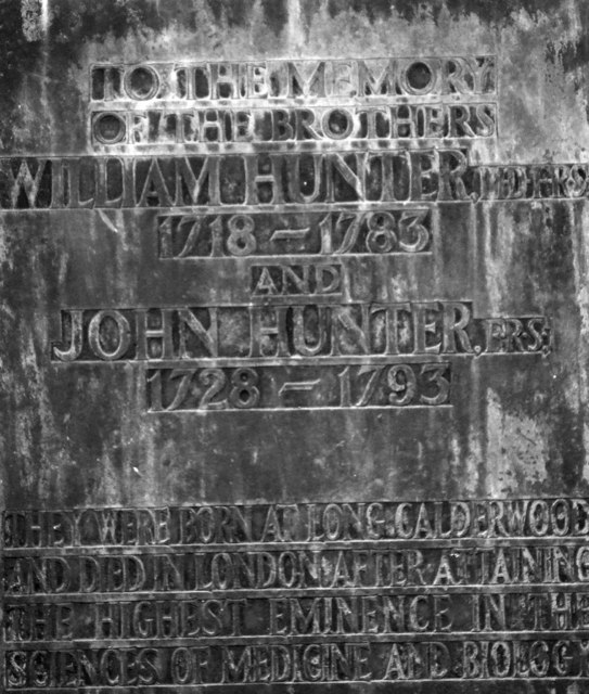 Hunter Memorial Inscription