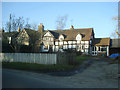 Timber frame cottages at the north end of Lingen