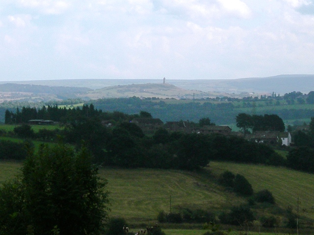 View From Lower Wyke Lane, South To Castle Hill