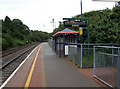 Llansamlet railway station: westbound platform