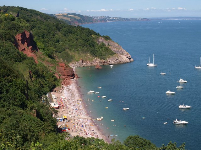 Oddicombe Beach from Babbacombe Downs © Derek Harper :: Geograph ...