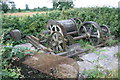 Remains of converted steam winch, Swannington